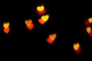 Free photo background bokeh red hearts