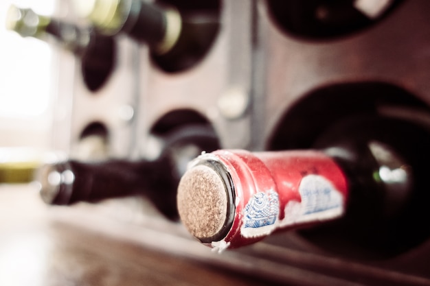 Free Photo background brown cellar table cork