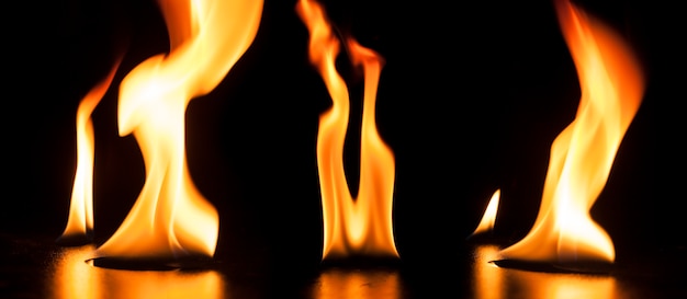 Background of dangerous flames