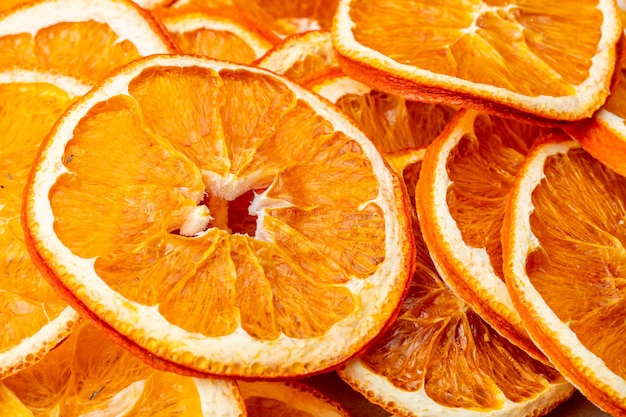 Free photo background of dried orange slices side view