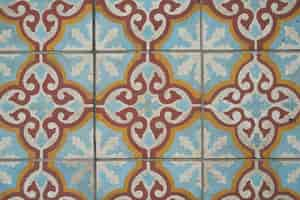 Free photo background of old tiles