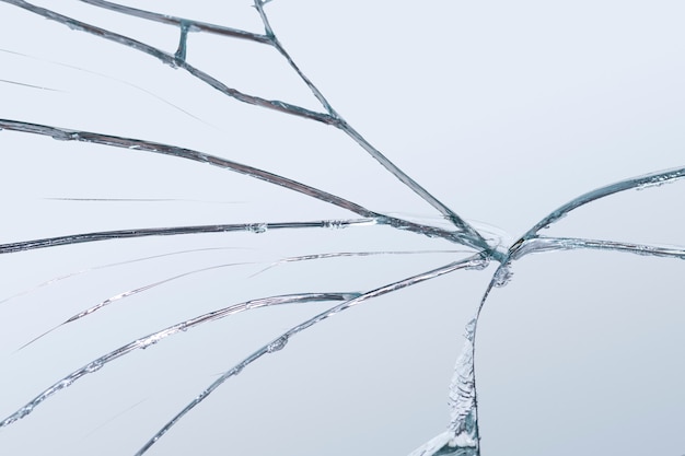 Free Photo background of realistic cracked glass effect