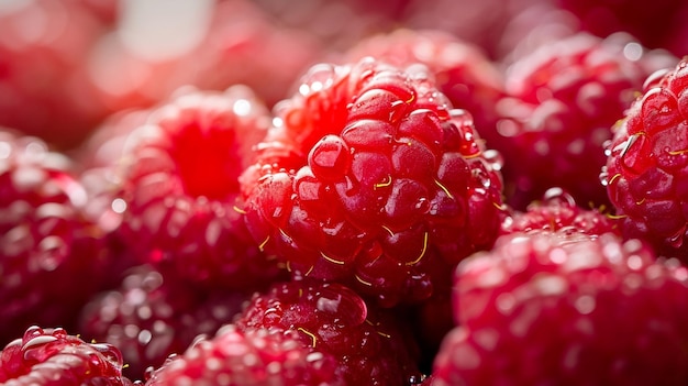 Free photo a background with delicious raspberries