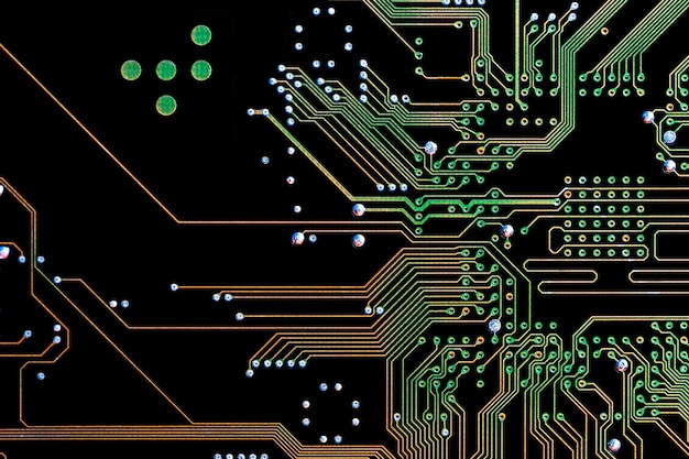 Free Photo background with a printed circuit board the concept of modern technologies