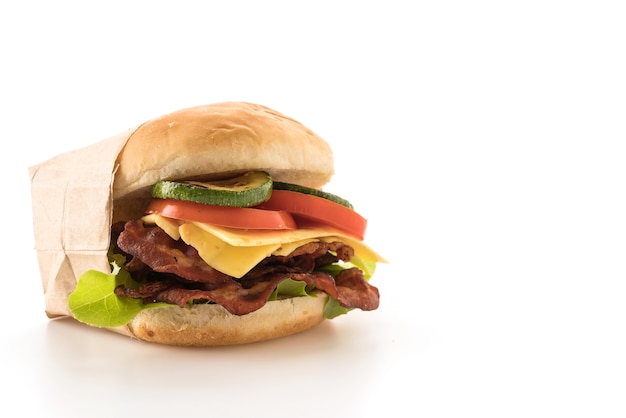 Free photo bacon burger