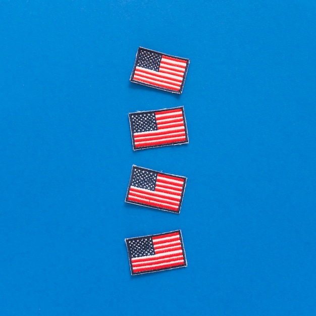 Free Photo badges with usa flags