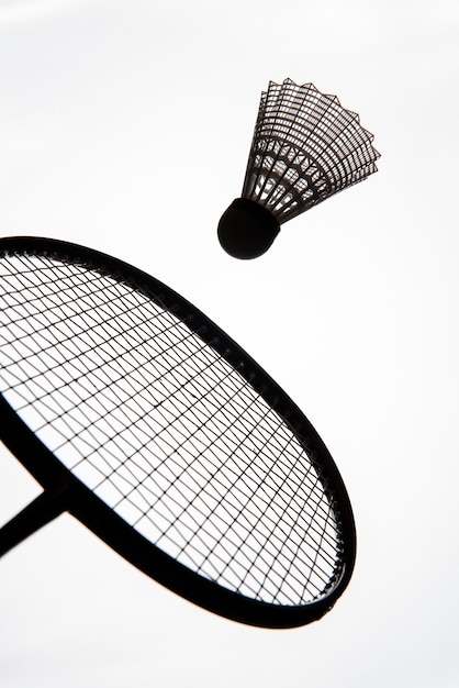 Free Photo badminton concept with dramatic lighting