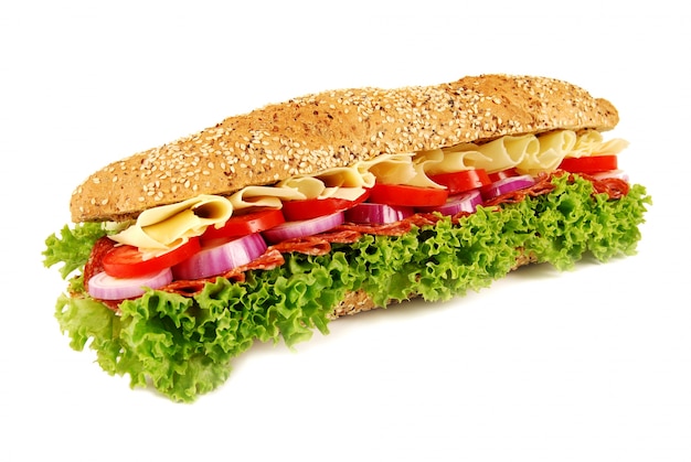 Free Photo baguette sandwich