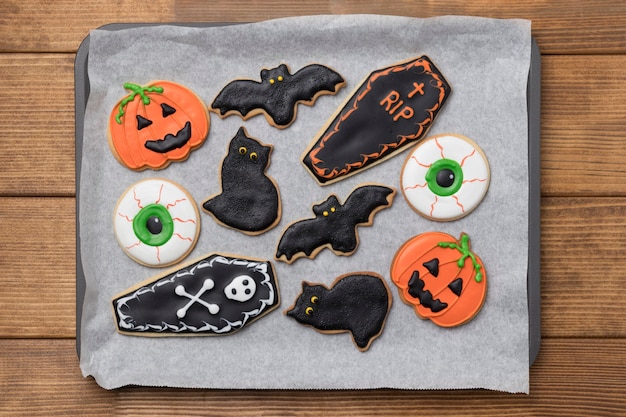 Free photo baked treats for halloween party