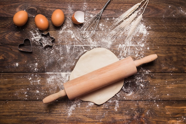 Bakery composition with dough