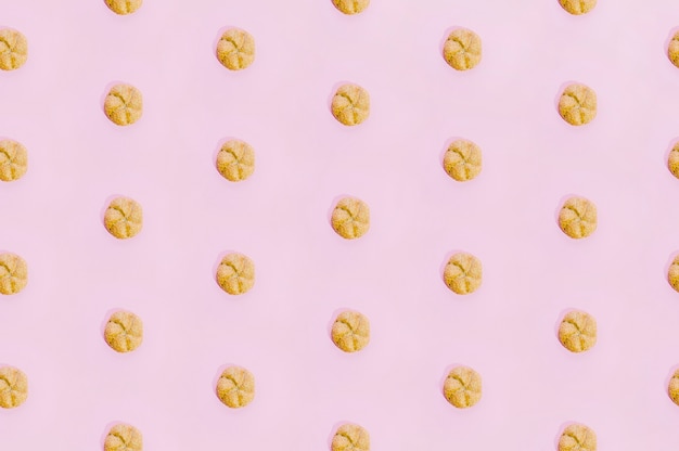 Free Photo bakery pattern with baked cookies