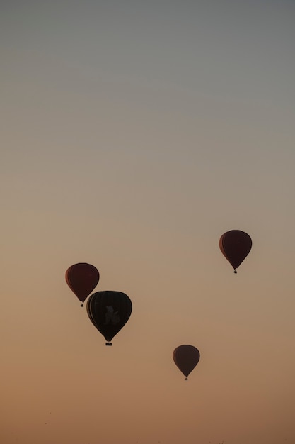 Free photo balloon in sunrise light