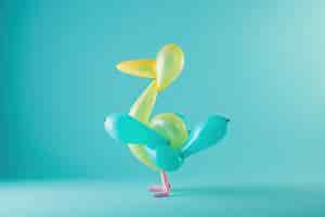 Free photo balloon twist shaped like bird