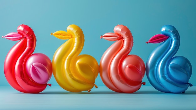 Free photo balloon twist shaped like bird