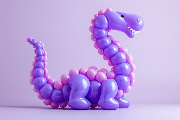 Free photo balloon twist shaped like dragon