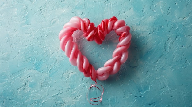 Balloon twist shaped like heart