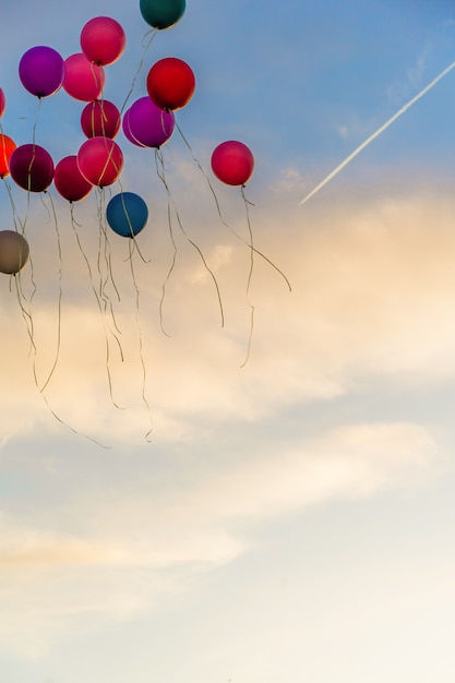 Free photo balloons in the sky