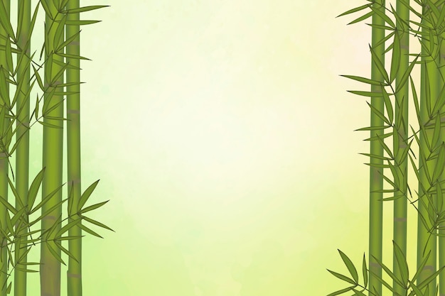 Bamboo leaf elements green