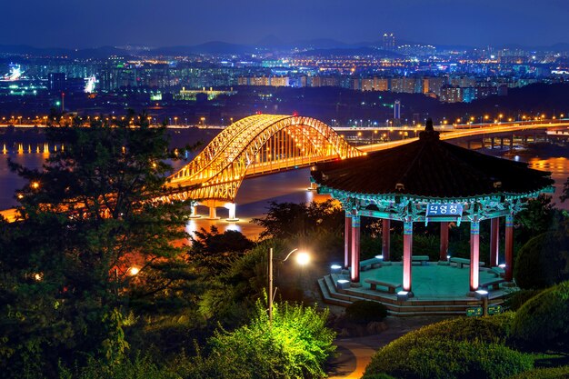 Banghwa bridge at night,Korea