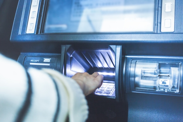 In the bank ATM operation, enter the password