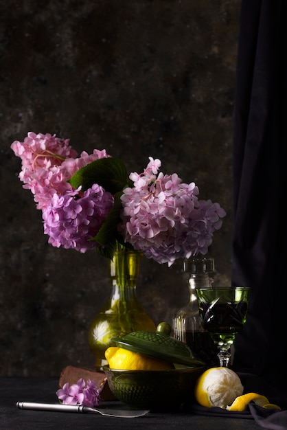 Free Photo baroque style with flowers arrangement