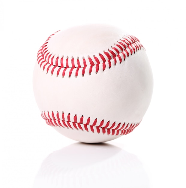 Free photo baseball ball on white