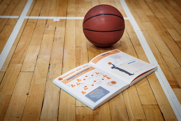 Free Photo basketball manual learn instruction game concept