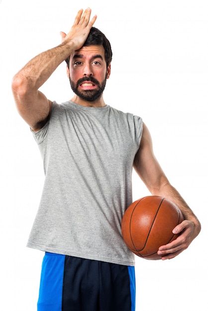 Free photo basketball strong mistake fitness hobby