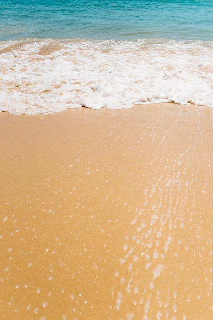 Beach background with waves