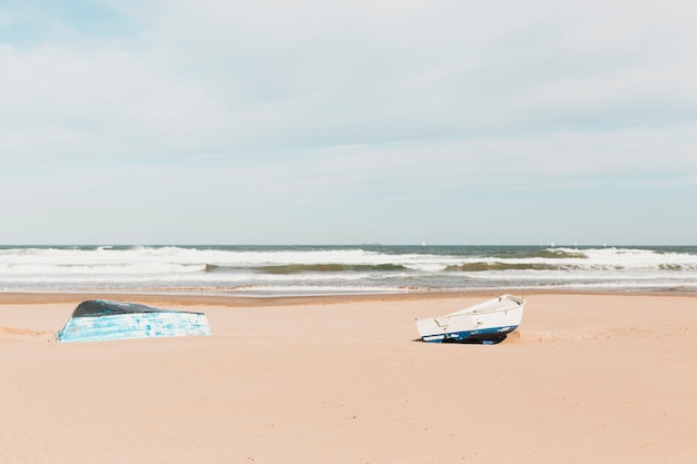 Beach concept with boat