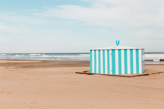 Beach concept with building