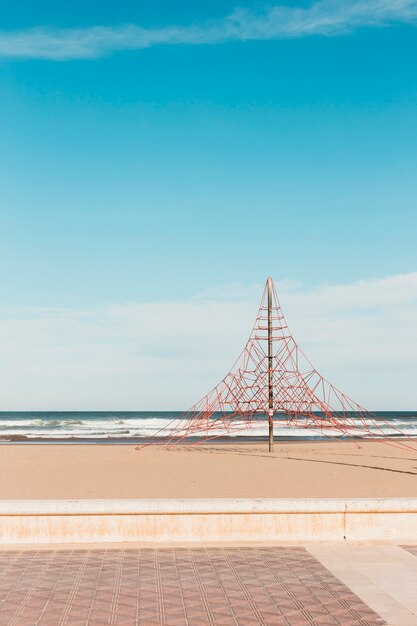 Beach concept with playground