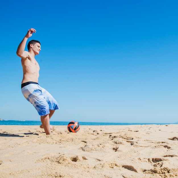 Beach football