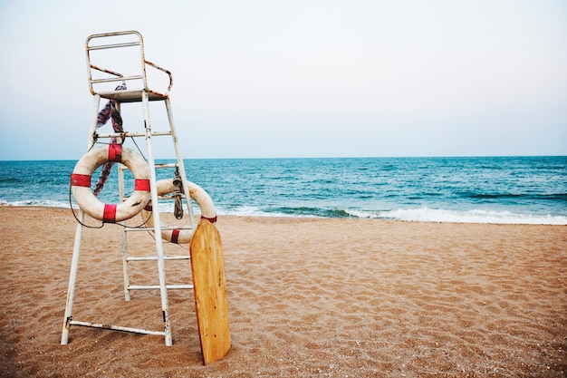 Beach Lifeguard Security Coastline Safety Concept