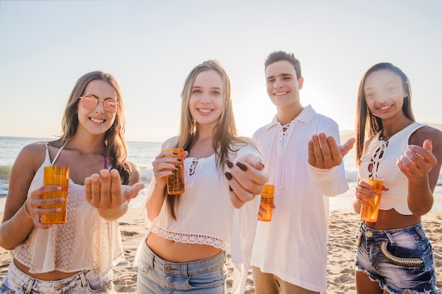 Beach party invitation