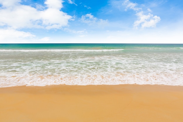 Beach and tropical sea