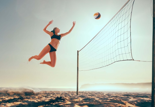 Free Photo beach volleyball