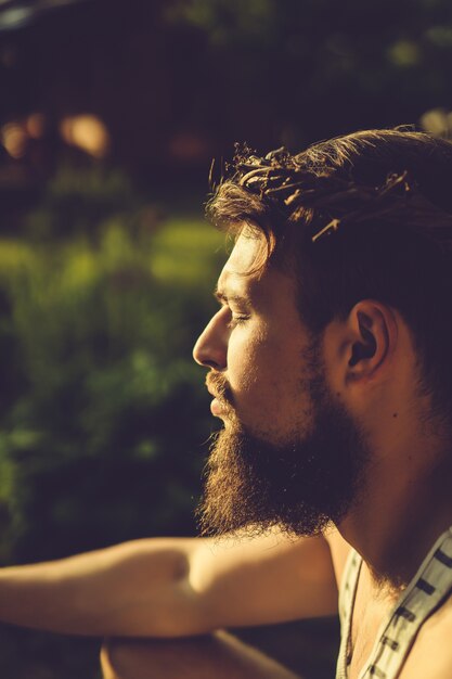 bearded man