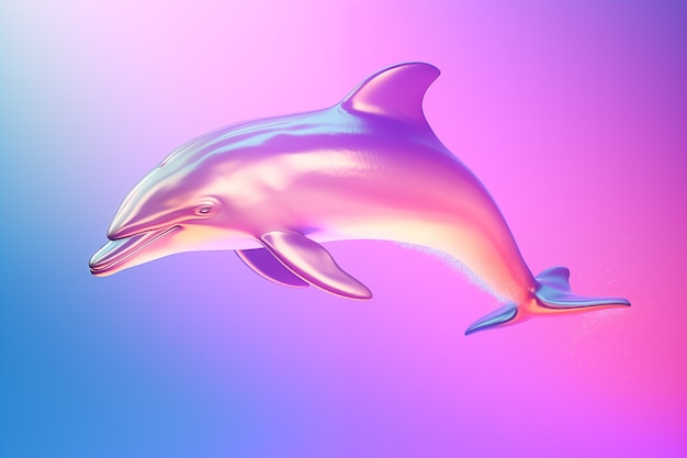 Beautiful 3d dolphin