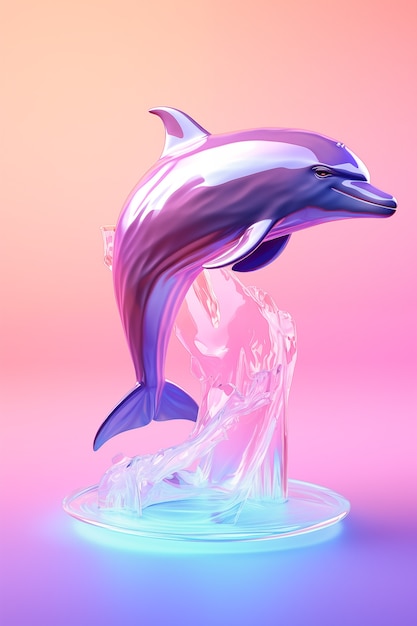 Beautiful 3d dolphin