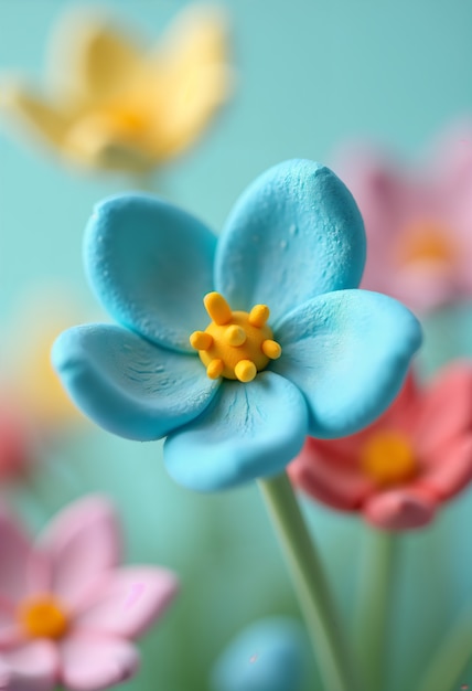 Beautiful 3d flower close-up