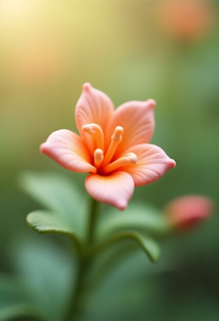 Beautiful 3d flower close-up