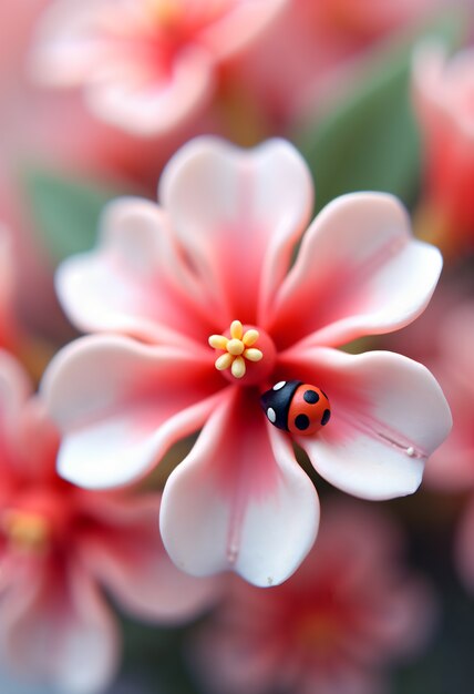 Beautiful 3d flower close-up