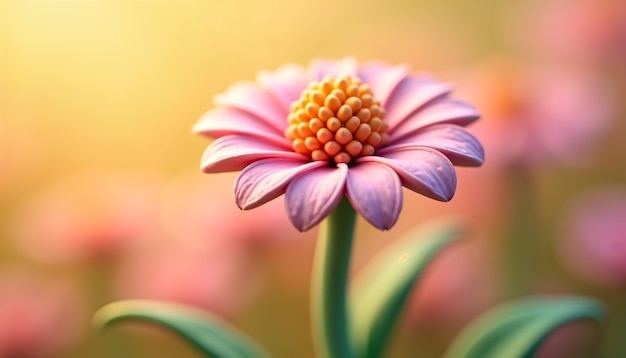 Free Photo beautiful 3d flower close-up