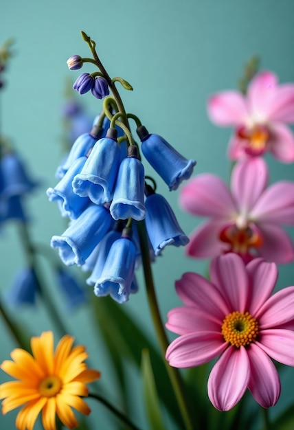 Free photo beautiful 3d flower close-up