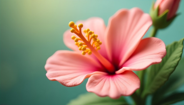 Free Photo beautiful 3d flower close-up