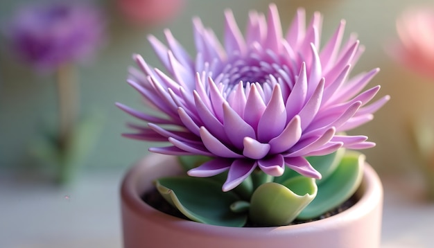 Free photo beautiful 3d flower close-up