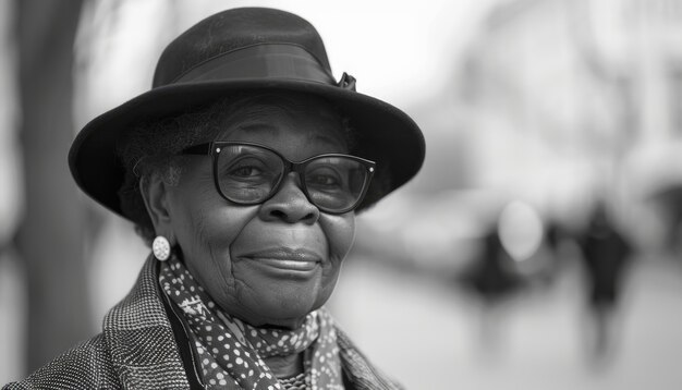 Beautiful african woman monochrome portrait