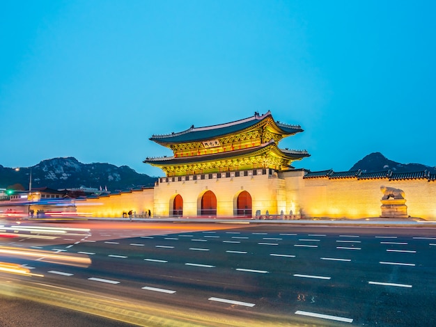 Beautiful architecture building of gyeongbokgung palace