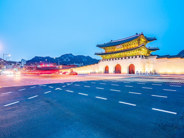 Beautiful architecture building of gyeongbokgung palace